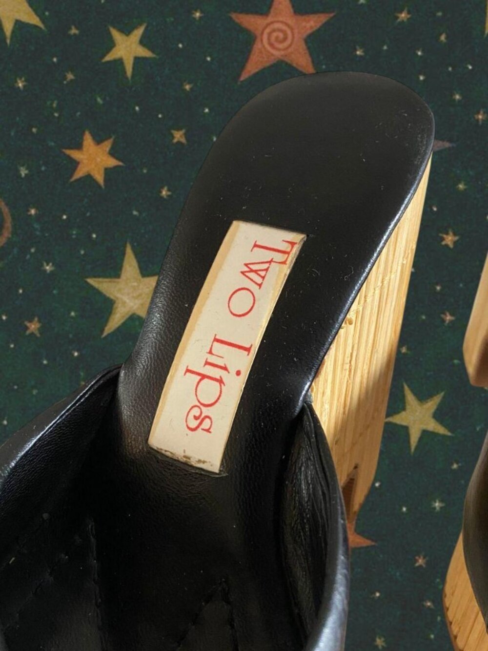 Vintage Y2K Bamboo Chunky Heels - Picture 4 of 4